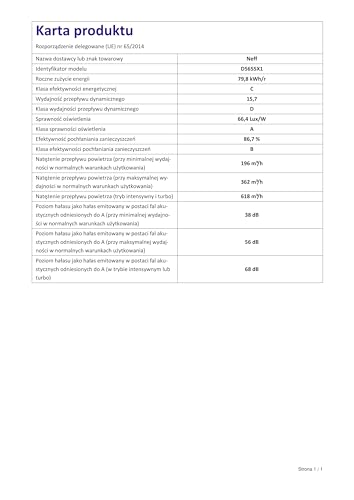 Neff N 30 D5655X1 Hotte groupe filtrant Niche largeur : 50 cm profondeur : 35 cm extraction et recirculation avec kit de recirculation supplémentaire métallique - vue 10