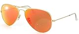  Ray-Ban RB3025 112/69 Große Mattgoldorange Blitz 62mm Aviator Large Metal Aviator Sonnenbrille