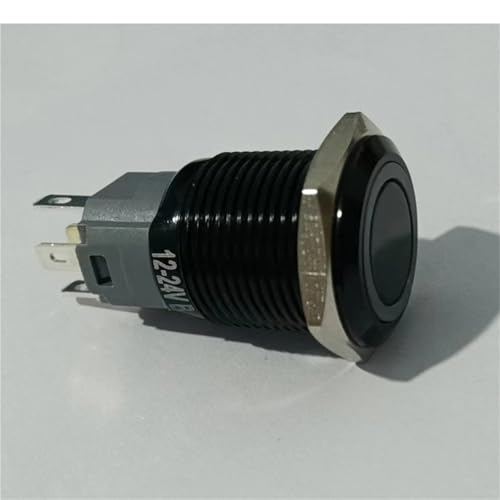 Interruptor de 16mm para coche eléctrico con bloqueo y doble color 3V-24V 2