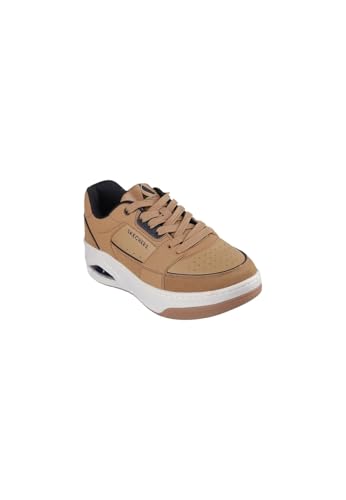 Skechers Men's UNO Court-Low Post Match Sneaker, Whiskey, 10