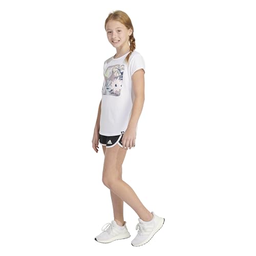 Image of adidas Girls' Short Sleeve Scoop Neck Tee T-Shirt