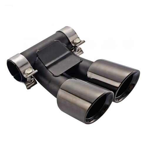 Tubo de escape de coche para Porsche Cayman Boxster 987 2008-2014 negro 62 mm