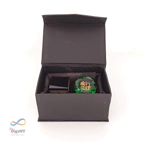 DigaNT Kaaba Mecca Showpiece Allah Crystal Gold Plated Gift Souvenirs Corporate Office Home Decor Car Dashboard Gift