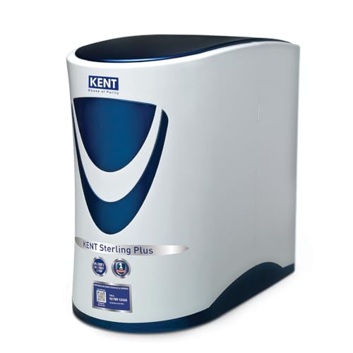 Image of KENT Sterling Plus RO Water Purifier | ISI Marked | Multiple Purification Process |RO + UV + UF + TDS Control | 6L Tank | 20 LPH Flow | Under the Counter | White