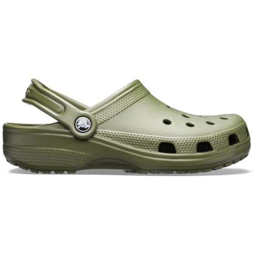 Image of Crocs Unisex-Adult Classic Clog, Clogs for Women and Men, Army Green, 16 Men /18 Women