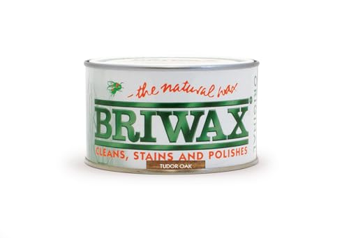 Briwax Original Tudor Oak 400g - Multi-Shade Wood Wax Polish | Ideal for Furniture Restoration & DIY Wood Projects