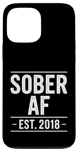 Funny Sober AF Est 2018 Sobriety Pride �X�}�z�P�[�X iPhone 13 Pro Max �p