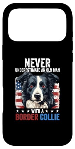 �� - Never Underestimate an Old Man with a Border Collie �X�}�z�P�[�X iPhone 17 Pro Max �p