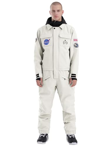 GSOU SNOW Men Ski Suit One Piece Snowsuit Snowboard Jacket Waterproof Ski Jumpsuit Snow Outfit...