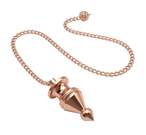 Image of Nozzle Design Copper Pendulum for Reiki Healing, Dowsing & Chakra Balancing - Balanced Meditation Tool for Divination & Energy Cleansing
