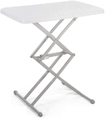 Mesa de elevación portátil para camping y terraza con superficie cuadrada 4