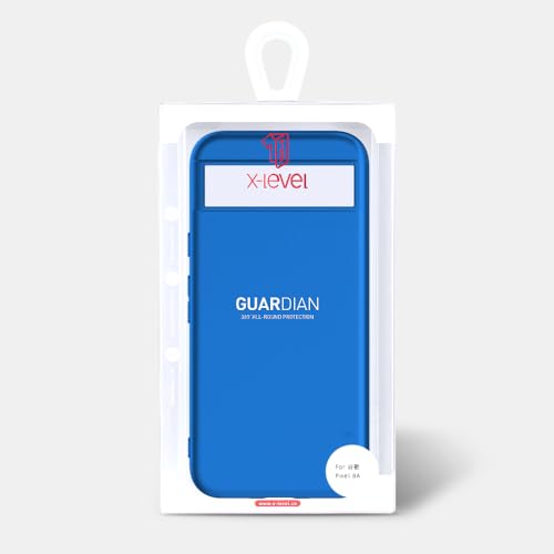 Image of X-level for Pixel 8A Case, Slim Fit Ultra-Thin Soft Flexible TPU Light Cases [Guardian Series] Anti-Slip Matte Finish Coating Silky Touch Protective Phone Back Cover for Pixel 8A -Blue