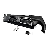 Rear Bumper Lip Diffuser For BMW 1 Series F40 116i 118d 120d 128ti M135i 2019-2024 Sport Rear Bumper Diffuser Spoiler Lip Bodykit(Twin Exhaust) - Image 5