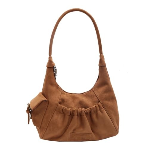 Sac à bandoulière plissée avec fermeture éclair pour sécuriser vos effets