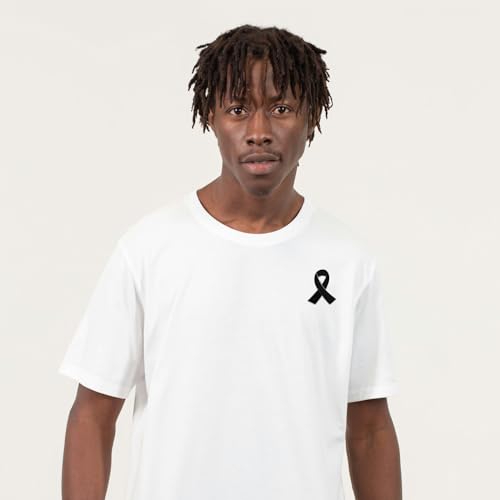 Image of Awareness Enamel Lapel Pin - Nickel and Gold Plated Ribbon Pin - Prevention and Awareness Ribbon - Jewelry Brooch Pin with Secure Clutch Back