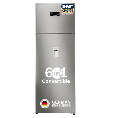 Image of Bosch 368L, 2 Star, Frost Free Double Door Refrigerator with 2.5 L Water Dispenser | 6-in-1 Convertible Storage Modes | VitaFresh |Touch Panel | 2 Cooling System 2026 Model, (CTC39S22AI,Silver)