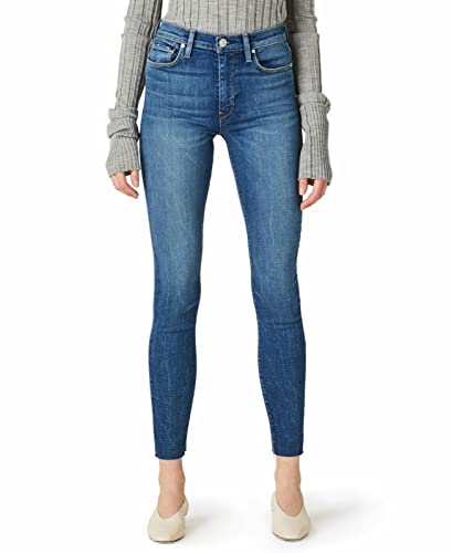 HUDSON Women's Barbara High Rise, Super Skinny, Raw Hem Ankle Jean