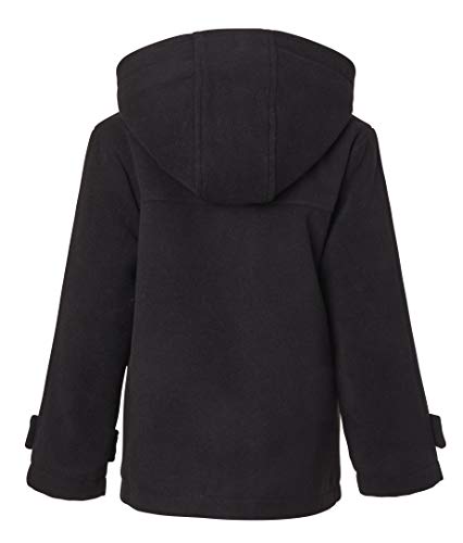 Cremson Boys Classic Wool Look Winter Duffle Toggle Jacket Dress Coat Scarf Hood4