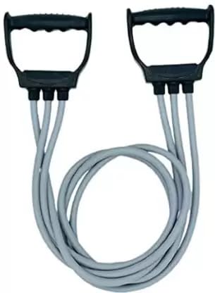 Fitcozi Double & Triple Toning Tube Grey | Workout Resistance Bands Resistance Tube 1