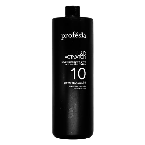 PROFESIA Attivatore Capelli Ossigeno 10 Volumi per Capelli 1000 ml per Crema Colorante Keratin & Argan ed Ekstra Texture Cremosa e Vellutata, Applicazione Omogenea e Lunga Durata