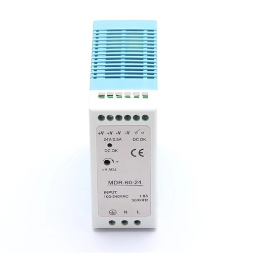 Alimentation à découpage rail DIN 12V 60W avec sortie unique stable MDR-60