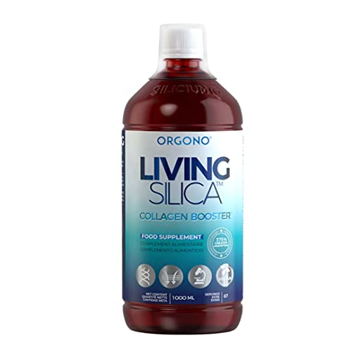 Orgono Living Silica Collagen Booster. Suplemento Vegano De Silicio Líquido Para Aumentar El Colágeno Y Reforzar Huesos Y Articulaciones. 1 Litro - 1000 Ml.
