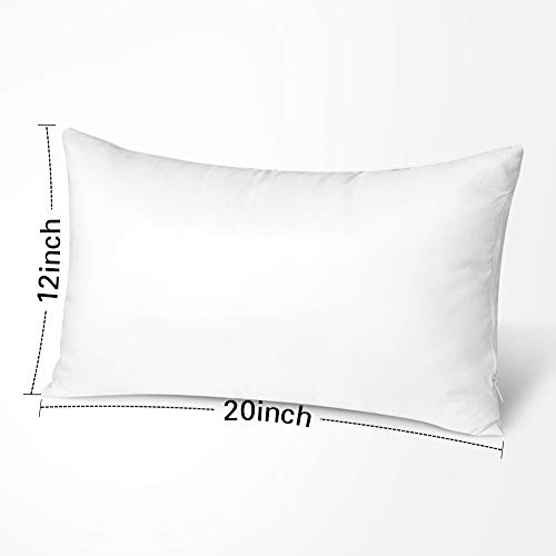 OTOSTAR-Outdoor-Throw-Pillow-Inserts-Pack-of-2-Water-Resistant-Cushion-Inner-Pads-for-Patio-Garden-Coffee-House-Decorative-Waterproof-Pillow-Inserts-12×20-Inch-White OTOSTAR Outdoor Throw Pillow Inserts Pack of 2 Water Resistant Cushion Inner Pads for Patio Garden Coffee House Decorative Waterproof Pillow Inserts 12×20 Inch White