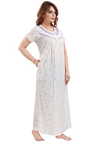 Image of Soulemo Women's Polycotton Printed Maxi Nighty