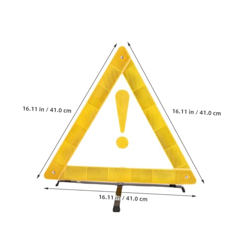 Señal reflectante triangular plegable para auto miniatura 2
