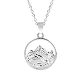 Joyería Cadena De Montañas Collares Con Dijes Para Mujeres/Hombres Accesorios Arco Iris Plata Color Oro Colgante Gargantilla Vintage De Cosa Creativa Mujeres Y Hombres