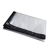 QI-CHE-YI Tarps Heavy Duty Staub- und wasserdichtes Tarpaulin mit Garten Balkon Sonnenschutz Transparent Kunststoff Persenning,4x10m