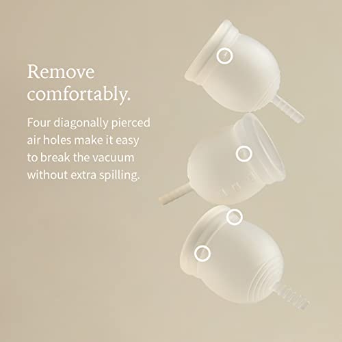 Tieutcup Menstrual Cup For Period (1.08Fl Oz) (Small) | Reusable Menstrual Cups Heavy Flow 12Hour Feminine Cup | Period Cups For Women With Medical Grade Silicone #TOP5