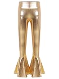 Freebily Leggings De Danza con Metalizados Brillantes para Niñas Pantalones Largos De Deportes Gimnasia con Elástico Ropa De Baile Dorado B 14 años