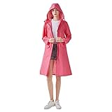 Design : Manteau de longue taille épais en matériau imperméable. Il y a un sac à main en même matériau que le manteau de pluie pour ranger et porter le manteau de pluie.