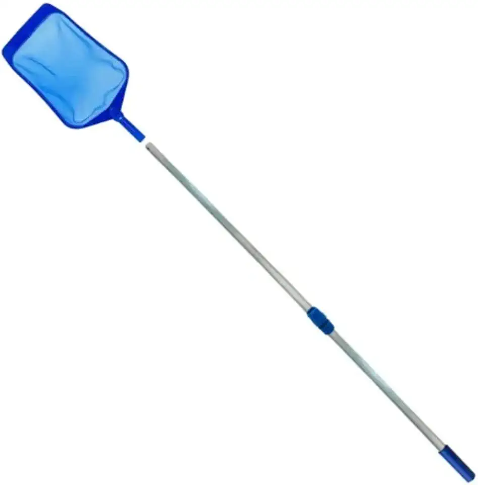 Kit Limpeza Piscina Aspirador Asa Delta Peneira Cabo 3m(Escova Curva)