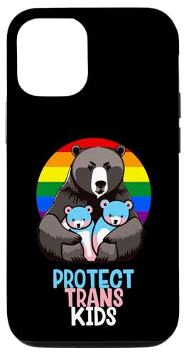 Carcasa para iPhone 13 Protect Trans Kids Mama Bear, aliada LGBTQ, bandera del orgullo