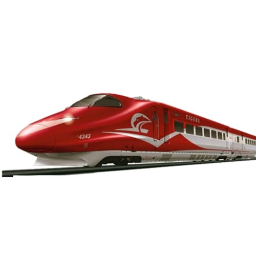 Image of Tigers Bullet Train Set with Light and Sound & Track High Speed Electric Metro Train with Long Track and Flyover Signal Accessories Best Train Toy