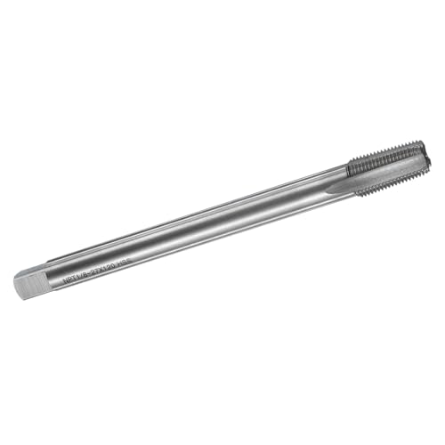 sourcing map Straight Flute Thread Tap, NPT 1/8-27 Screw Threading Tapping Tool Thread Milling Machine Taps, 6542 High Speed Steel (HSS), 4.72" (120mm) Long