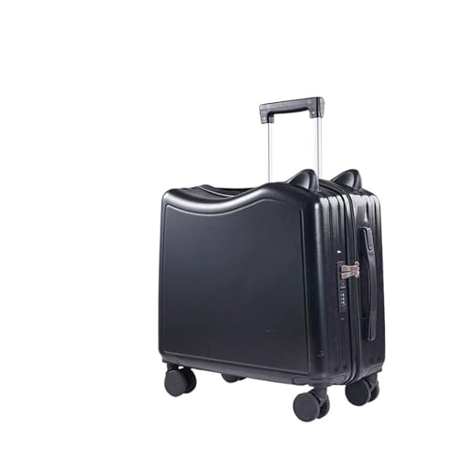 Expandable Suitcase Suitcase Can Be As A Girl's Portable Suitcase Riding an 18-inch Combination Trolley Trolley case，Suitcase(Pink)3