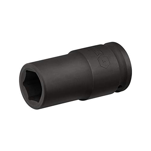 Image of Jetech 3 /4 Inch Drive 1 Inch Deep Impact Socket, Made with Heat-Treated Chrome Molybdenum Alloy Steel, 6-Point Design, SAE