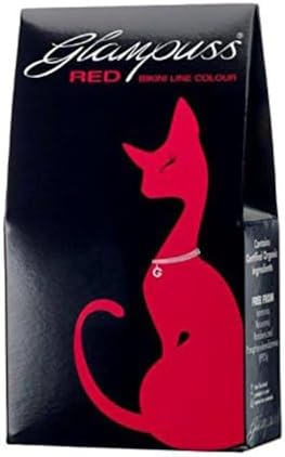 Glampuss Hot Red - Color for Pubic Hair/Intimate Areas Unisex