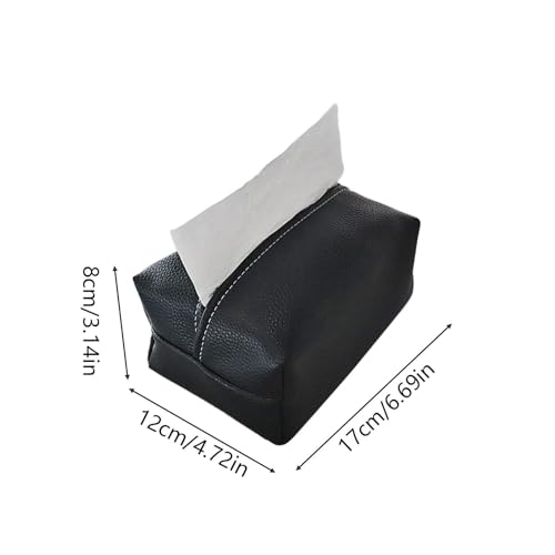 Porte-mouchoirs en cuir synthétique pour tableau de bord auto - 7