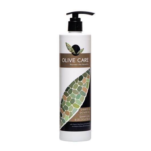 Shampooing et gel douche 2 en 1 pour support magnétique Olive Care 400 ml