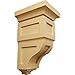 Ekena Millwork CORW04X04X08RYAL Small Reyes Wood Corbels, 4"W x 4 3/4"D x 8"H, Alder
