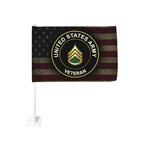 US Army First Sergeant Veteran 100% Polyester Fabric With Printing For Indoor Outdoor Decoration