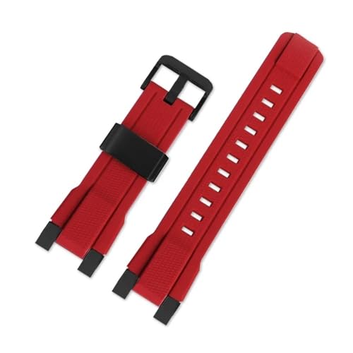Bracelet de montre en caoutchouc silicone noir rouge pour montre Casio MTG-B2000