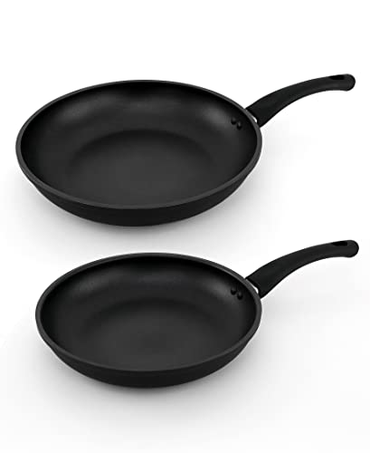 Hell's Kitchen 2 Piece Nonstick Skillet Set, Induction Ready Fry Pans