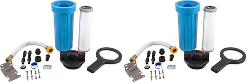 Image of Camco EVO Marine WaterFilter,Offers Premium Water Filtration for Your Boat's Fresh Water Supply, Compatible with 2-1 /2-inch x 10-inch Filter Cartridges (40634) (Pack of 2)