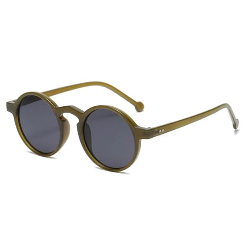 Lunettes de soleil rondes rétro pour femmes à petite monture tendance