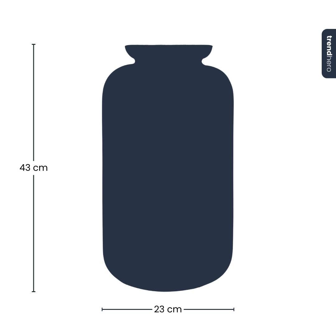 Terrarium-Flasche aus Recyclingglas mit LED-Beleuchtung, Deko, 23x43 cm
